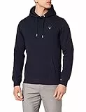 GANT ORIGINAL SWEAT HOODIE, Felpa con cappuccio originale Uomo, Blu ( EVENING BLUE ), M
