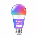 Govee Lampadina Smart, Lampadina Cambia Colori WiFi e Bluetooth, Sync Musicale, 16 Milioni di Colori da DIY, Lampadina LED RGBWW, Funziona con Alexa, Google Assistant Home App, 1 Pack
