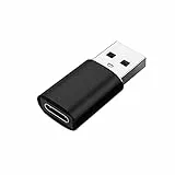 JeoPoom Adattatore USB C Femmina a USB 3.1 Maschio, Adattatore USB A a Tipo-C, Type c a USB 3.0, Adattatore Cavo Caricatore Tipo C a USB A per Galaxy S20 S21, Huawei P9 Lite P20(Nero)