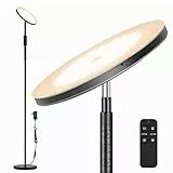 Lampade da Terra LED, 3000LM 36W Piantana Lampada da Terra 300W Equivalente, 2700K-6500K Dimmerabile con Controllo Remoto e Tocco, Piantane da Salotto Ideale per Soggiorno, Camera da Letto e Ufficio