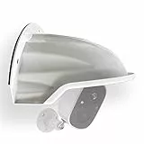 WiTi ABS Scudo protettivo l'alloggiamento telecamere IP,Resistente alle intemperie Pioggia ombrellone Supporto Dome Bullet Camera,Copertura qualità Colore bianco per Arlo,Blink,Ring,Wyze,ecc