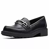 Clarks Orinoco2 Edge, Mocassini Donna, Pelle Nera, 38 EU