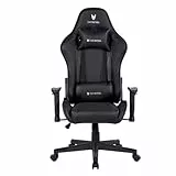 Oversteel - ULTIMET Sedia da gaming professionale in similpelle, braccioli 2D, regolabile in altezza, schienale reclinabile a 180°, pistone a gas classe 3, fino a 120Kg, colore Nero