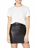 PIECES PCNEW Shiny HW Skirt Noos Gonna, Black, XS/S Donna