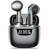 Godyse, Auricolari Bluetooth 5.3 con 4 Mic Stereo, Wireless In Ear Senza Fili IP6 Impermeabili, Sport ENC Cancellazione Rumore, Nero
