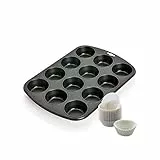 Original Kaiser Set di 2 teglie per muffin, teglia per muffin con pirottini in carta per 12 muffin 38 x 27 cm, teglia per cupcake con rivestimento antiaderente