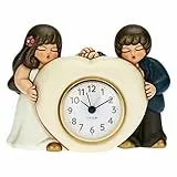THUN - Orologio da Tavolo con Sposini - Ceramica, Meccanismo in Plastica - Living, Arredare la casa