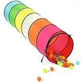 STLOVe® Tunnel per Bambini, Pop Up Crawl Tunnel Toy, Tenda per Toddler, Pieghevole, Tenda da Gioco, Tunnel Tubo bambino, Giochi per Bambini, Giocattoli o Regalo 180X46 cm-senza palline
