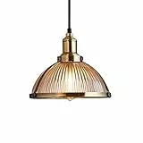 Glighone Lampada a Sospensione da Soffitto, Modello Vintage Industriale per Cucina Sala da Pranzo Bar Ristorante, Attacco E27, Plafoniera in Metallo