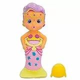 Bloopies Sirenetta Magiche Coda Audrey Bambola Sirena con Coda Rimovibile e con il suo Amico del Mare, Spruzzano Acqua e Fanno Bolle, Gioco da Bagno e Giochi d'Acqua per Bambini +2 Anni
