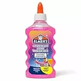 Elmer’s Colla Vinilica Glitterata, Lavabile e Adatta ai Bambini, Ottima per Realizzare Slime, Rosa, 1 Pezzo