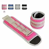PROIRON Peso Caviglia Peso Polso Durevole Pesi Regolabili con Chiusura a Strappo per Fitness, Esercizio Fisico, Passeggiate, Jogging, Ginnastica, Aerobica, Palestra, Paio Rosa 1kg