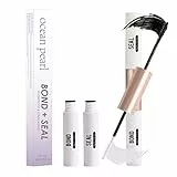 Colla per Ciglia Finte Lash Bond and Seal per Ciglia Ciuffetti a Individuale Lunga Durata 48-72 Ore di Estensioni Delle Ciglia Impermeabili in Colla Adesiva per Ciglia Cluster (5 ml+5 ml)