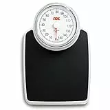 ADE Bilancia pesapersone analogica XL senza batteria | superficie antiscivolo | molto precisa | per piedi grandi | bilancia pesapersone meccanica dal design classico | fino a 160 kg