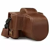 MegaGear MG1884 Ever Ready - Custodia in vera pelle compatibile con Fujifilm X-T200 (XC15-45 mm), colore: Marrone