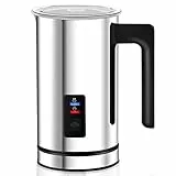 KYG Montalatte Elettrico Automatico Professionale in Acciaio Inossidabile Funzionamento Silenzioso Adatto per Latte Caldo o Freddo Rivestimento Antiaderante Schiumalatte Schiuma Veloce 220-240V