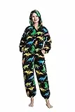 Adulto e Bambino Unisex Unicorno Tigre Leone Volpe Tutina Animale Cosplay Pigiama Costume di Carnevale di Halloween Fancy Dress Loungewear Wolf XL 174-183cm