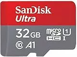 SanDisk Ultra 32 GB microSDHC Memory Card + SD Adapter with A1 App Performance Up to 98 MB/s, Class 10, U1
