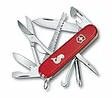 Victorinox Coltellino svizzero Fisherman, 18 funzioni (lama, apriscatole, spelafili), rosso