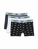 Lacoste 5:9972 Boxer, Nero/Grafite-Bianco, XXL (Pacco da 3) Uomo