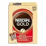 NESCAFÉ Gold Decaf Caffè Solubile Decaffeinato, 20 Bustine 34g