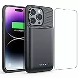 Feob Cover Batteria Ricaricabile Integrata per iPhone 14 Pro (Aggiornata) 7200mAh, Custodia Caricabatterie, Power Bank Charger Case [6.1'']