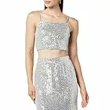 The Drop Bralette da Donna, Freddie, con Paillettes, Argento, S