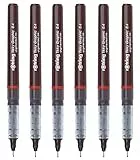 rOtring Tikky Graphic Fineliner - Penna da disegno, 0,4 mm, inchiostro nero, confezione da 6