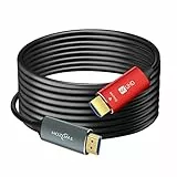 Twozoh Cavo HDMI Fibra Ottica 20M, 4K Cavi Fibra HDMI Alta Velocità Supporto 3D 4K@60Hz/18Gbps