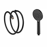 GRIFEMA G901B G901B-Doccetta Telefono con Flessibile 1.8 m, Manopola Doccia Stop, On/off, Nero [Exclusiva Amazon] [Esclusiva Amazon]