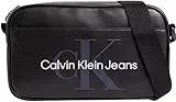 Calvin Klein Borsa per Fotocamera Morbida monogramma22, Crossover Uomo, Nero, One Size