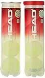 HEAD 2X4B Championship Novak, Palline Tennis Unisex Adulto, Giallo, Taglia unica, 8 palle