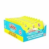 Mastro Lindo Salviette Igienizzanti Multisuperficie, 192 Pezzi (8 x 24 Salviettine), Limone, Per Tutte le Superfici, Senza Risciaquo, Fresco Profumo di Pulito, Maxi Formato