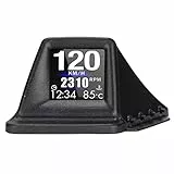 HUD per Auto, Dual Mode Dual System OBD e GPS Funzioni Multiple, Smart HUD Display 4 Allarmi, Interfaccia OBD II Plug And Play Adatto a Tutti I Modelli