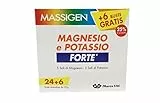 Massigen, Magnesio e Potassio Forte, Integratore 24+6 Bustine