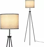 Lampada da Terra Staffa in Metallo 60W Max Supporta la Lampadina E27 Per Camera da Letto, Studio, Soggiorno, Comodino, Accanto al Divano (Senza lampadina)