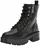 GUESS Stivali da combattimento Fearne da donna, Black Logo 002, 37.5 EU