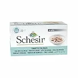 Schesir Ocean, Cibo Umido per Gatti Adulti al Gusto Tonnetto con Orata - Totale 300g (6 Lattine da 50g)