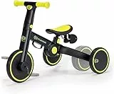 Kinderkraft Triciclo 3in1 4TRIKE, Mini bici, Carrello, Sella regolabile, Pieghevole, da 12 mesi a 5 anni, Nero
