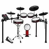 Alesis Drums Crimson II SE - Batteria elettronica con MIDI In/Out, pad doppia zona, ride tripla zona, piatti con choke, compatibile con doppio pedale