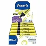Pelikan 10 Evidenziatori, 490, Giallo, Cappuccio Twist, Prodotto in Germania