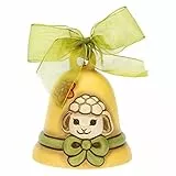 THUN Pasqua Limited Edition 2023, Campanella Gialla in Ceramica Decorata a Mano, Linea Pasqua Favolosa, 7.2x7.2x8 cm h