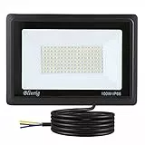 Blivrig 100W Faretto LED da esterno Bianco Freddo 6500K, 10000LM Faro LED Parete, Impermeabile IP66 Fari LED Luce Bianca Fredda Proiettore per Cortile Cantiere Giardino