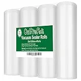 O2frepak 4 Rotoli 20x1500cm Buste Rotoli Sottovuoto Alimenti,Sacchetti Sottovuoto per Alimenti,Sacchi Sottovuoto Alimenti senza BPA (totale:6000cm)
