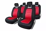 Sparco SPC1019RS Set Coprisedili per Auto, 11 Pezzi, S-Line Corsa, Rosso