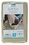 Glorex Soft TON - Terracotta, 1000 g, indurente all'Aria o al Calore, Argilla, Bianco