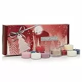 Set regalo Yankee Candle | 10 candele profumate e 1 portacandele | Collezione Bright Lights | Regali di Natale perfetti per le donne