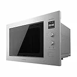 Cecotec Forno a Microonde da 25 L con grill Grandheat 2550 in acciaio integrato. 1320 W, 8 funzioni, timer, rivestimento in acciaio inossidabile, piastra rotante 31,50 cm