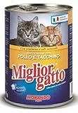 Set 24 MIGLIOR GATTO Bocconcini Pollo-Tacchino 400R. Cibo Per Gatti