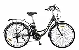 Nilox, E-Bike J5 National Geographic, Bici Elettrica a Pedalata Assistita, Motore Brushless High Speed a 5 Velocità da 250W e Batteria LG da 36 V, 10.4 Ah, Ruote da 26' e Cambio Shimano 7 Marce